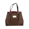 Louis Vuitton  Hampstead medium model  handbag  in ebene damier canvas  and brown leather - 360 thumbnail