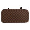 Bolso de mano Louis Vuitton  Hampstead modelo mediano  en lona a cuadros ébano y cuero marrón - Detail D1 thumbnail