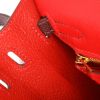 Hermès  Kelly 25 cm handbag  in Rouge de Coeur and red H epsom leather - Detail D4 thumbnail