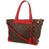 Bolso de mano Louis Vuitton  Estrela en lona Monogram marrón y cuero rojo - 00pp thumbnail