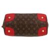 Bolso de mano Louis Vuitton  Estrela en lona Monogram marrón y cuero rojo - Detail D1 thumbnail