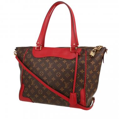 Borsa Louis Vuitton  Estrela in tela monogram marrone e pelle rossa
