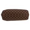 Louis Vuitton  Graceful small model  shopping bag  in ebene damier canvas  and brown leather - Detail D1 thumbnail