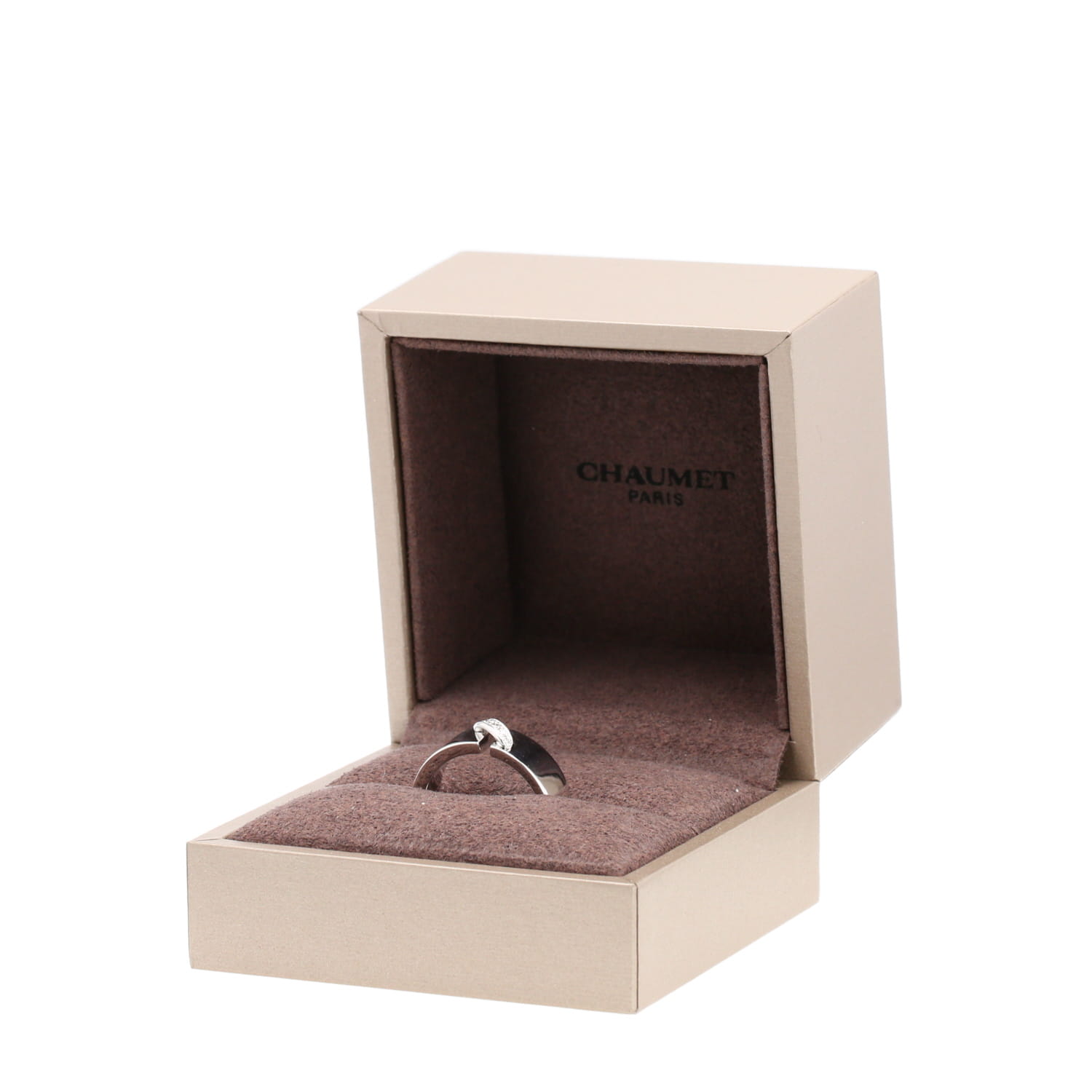 Bague Chaumet Lien moyen modèle en or blanc et diamants - Detail D2