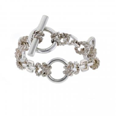 Hermès Douarnenez Noeud Marin bracelet in silver