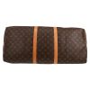 Louis Vuitton  Keepall 60 travel bag  in brown monogram canvas  and natural leather - Detail D4 thumbnail