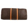 Sac de voyage Louis Vuitton  Keepall 60 en toile monogram marron et cuir naturel - Detail D4 thumbnail