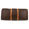 Louis Vuitton  Keepall 60 travel bag  in brown monogram canvas  and natural leather - Detail D4 thumbnail