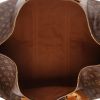 Borsa da viaggio Louis Vuitton  Keepall 60 in tela monogram marrone e pelle naturale - Detail D7 thumbnail