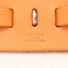 Hermès  Herbag bag worn on the shoulder or carried in the hand  in beige canvas  and Hunter cowhide - Detail D2 thumbnail