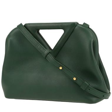 Borsa a tracolla Bottega Veneta  Point in pelle verde