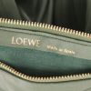 Loewe  Bracelet Pouch shoulder bag  in green leather - Detail D2 thumbnail