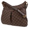 Louis Vuitton  Bloomsbury shoulder bag  in ebene damier canvas  and brown - 00pp thumbnail