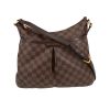 Sac bandoulière Louis Vuitton  Bloomsbury en toile damier ébène et cuir glacé marron - 360 thumbnail