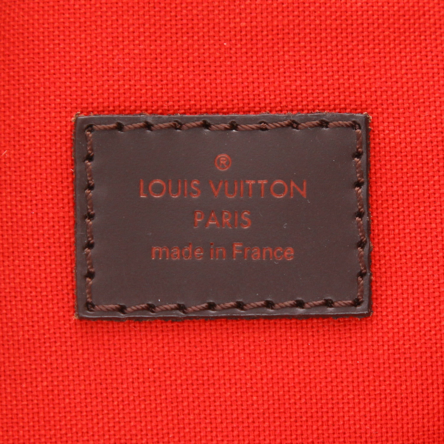 Borsa a tracolla Louis Vuitton  Bloomsbury in tela a scacchi ebana e pelle lucida marrone - Detail D2