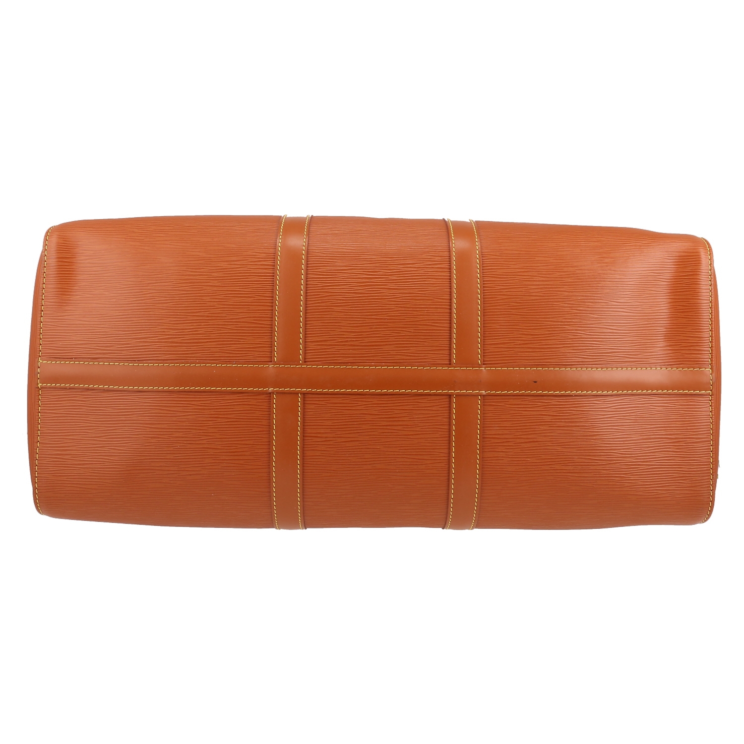 Bolsa de viaje Louis Vuitton  Keepall 50 en cuero Epi color oro - Detail D4