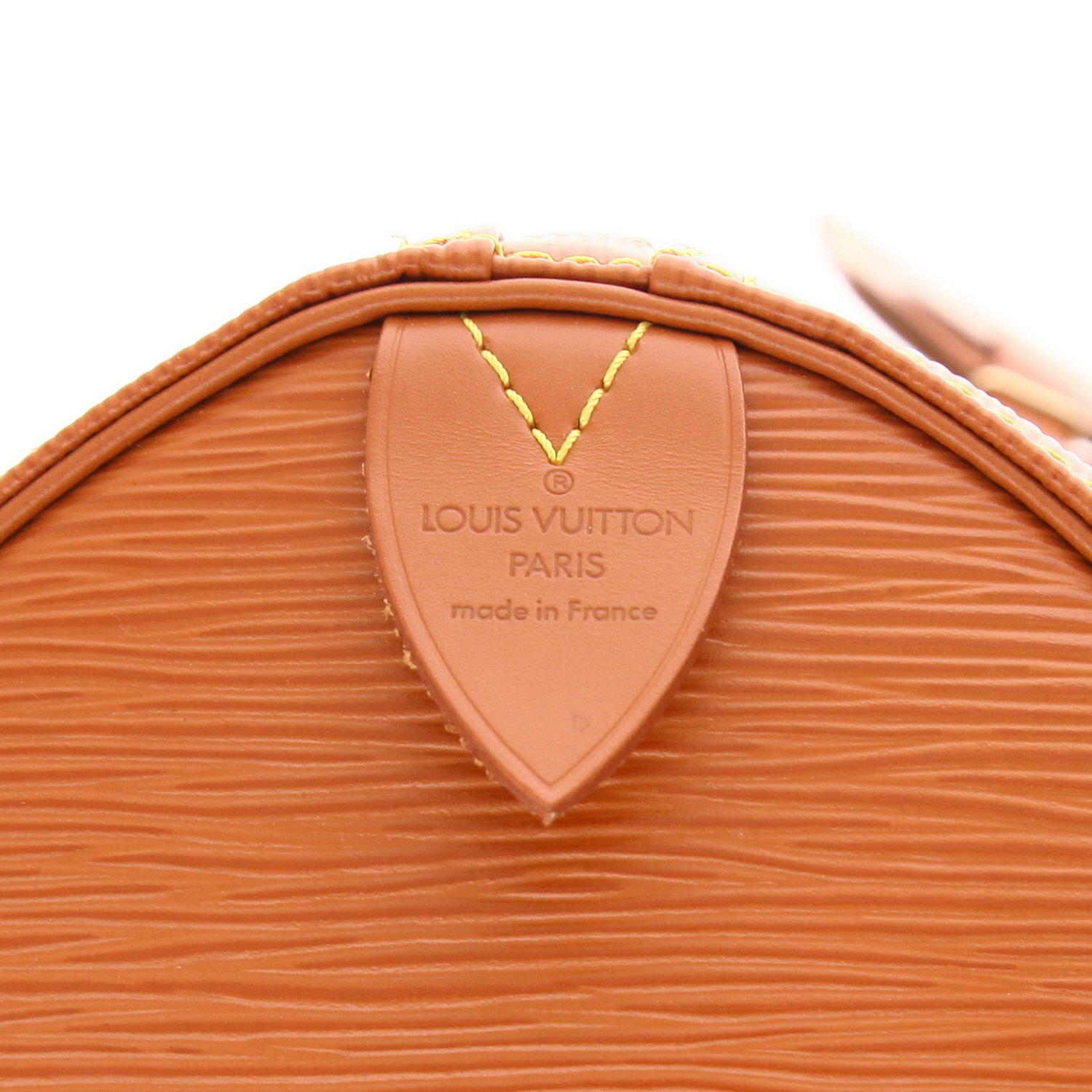 Sac de voyage Louis Vuitton  Keepall 50 en cuir épi gold - Detail D6