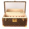 Louis Vuitton  Boîte à Pharmacie vanity case  in brown monogram canvas  and lozine (vulcanised fibre) - Detail D4 thumbnail