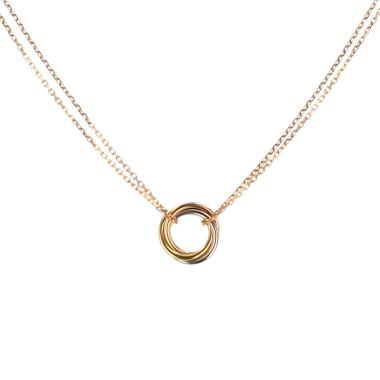 Collana Cartier Trinity in oro giallo, oro rosa e oro bianco