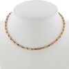 Bulgari Passo Doppio necklace in yellow gold and stainless steel - 360 thumbnail