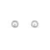 Paire de boucles d'oreilles Chopard Happy Diamonds Icon en or blanc et diamants - 00pp thumbnail