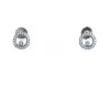 Paire de boucles d'oreilles Chopard Happy Diamonds Icon en or blanc et diamants - 360 thumbnail