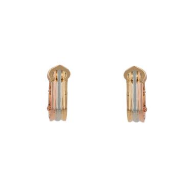 Cartier C de Cartier earrings for non pierced ears in 3 golds
