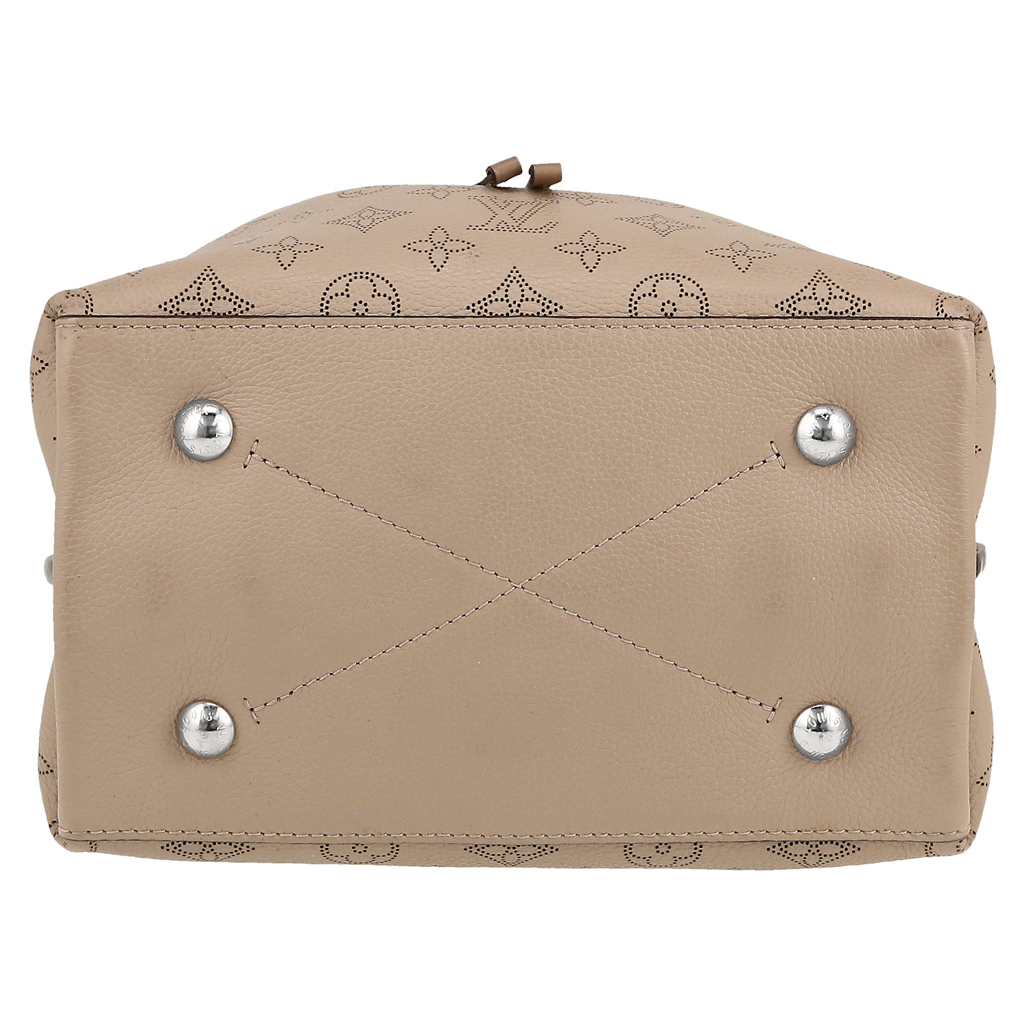 Louis Vuitton  Muria shoulder bag  in beige mahina leather - Detail D1