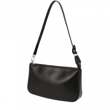 Bolso de mano Louis Vuitton  Pochette accessoires en cuero Epi negro