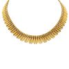 Articulated Vintage   1950's necklace in yellow gold - 00pp thumbnail