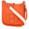 Borsa a tracolla Hermès  Evelyne in pelle taurillon clemence arancione - 00pp thumbnail