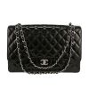 Chanel  Timeless Maxi Jumbo handbag  in black patent quilted leather - 360 thumbnail