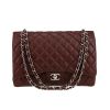 Chanel  Timeless Maxi Jumbo shoulder bag  in brown quilted leather - 360 thumbnail