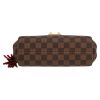 Louis Vuitton  Croisette shoulder bag  in ebene damier canvas  and brown leather - Detail D1 thumbnail