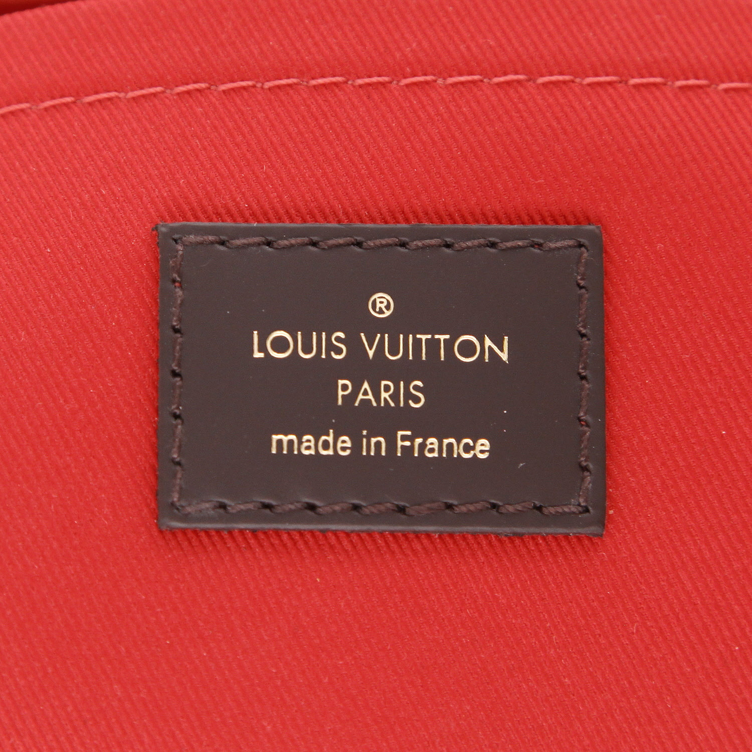 Louis Vuitton  Croisette shoulder bag  in ebene damier canvas  and brown leather - Detail D2