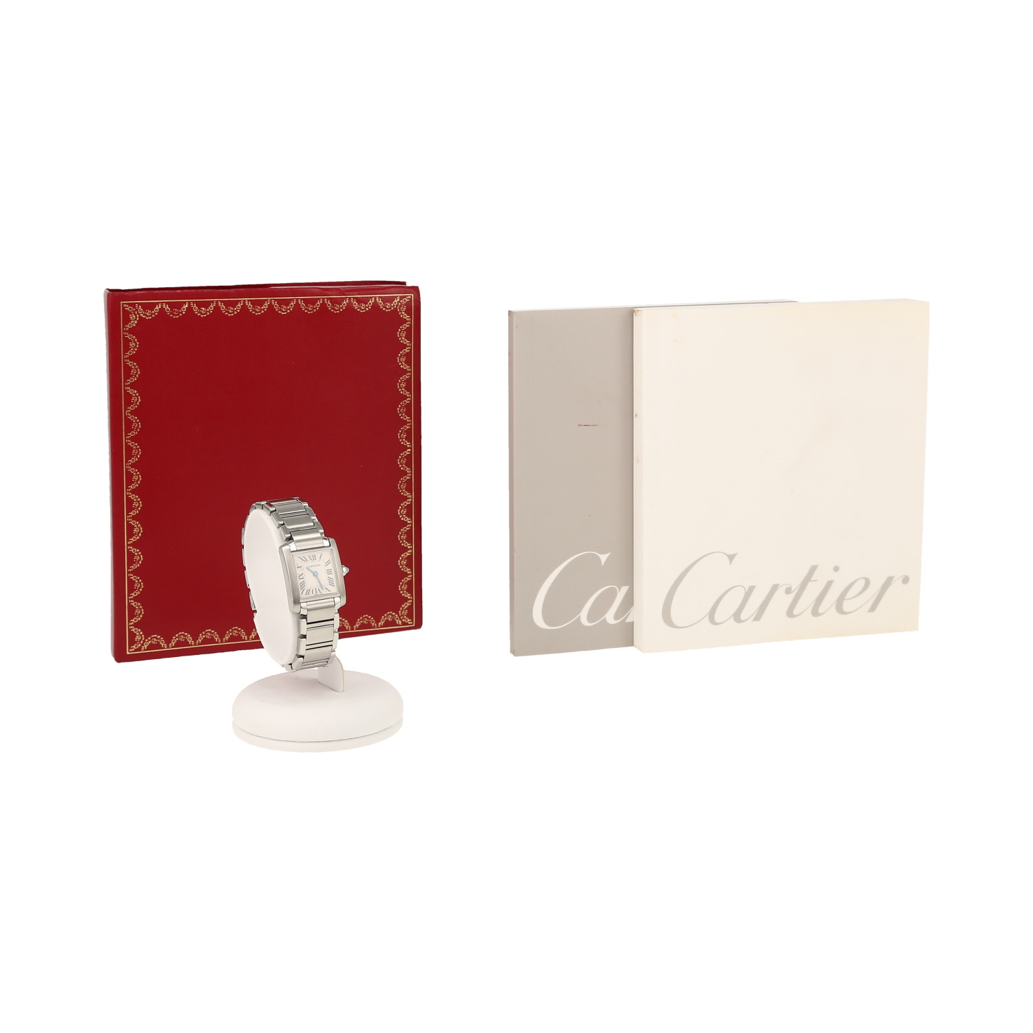 Cartier Tank Française  in stainless steel Ref: Cartier - 2384  Circa 2001 - Detail D2