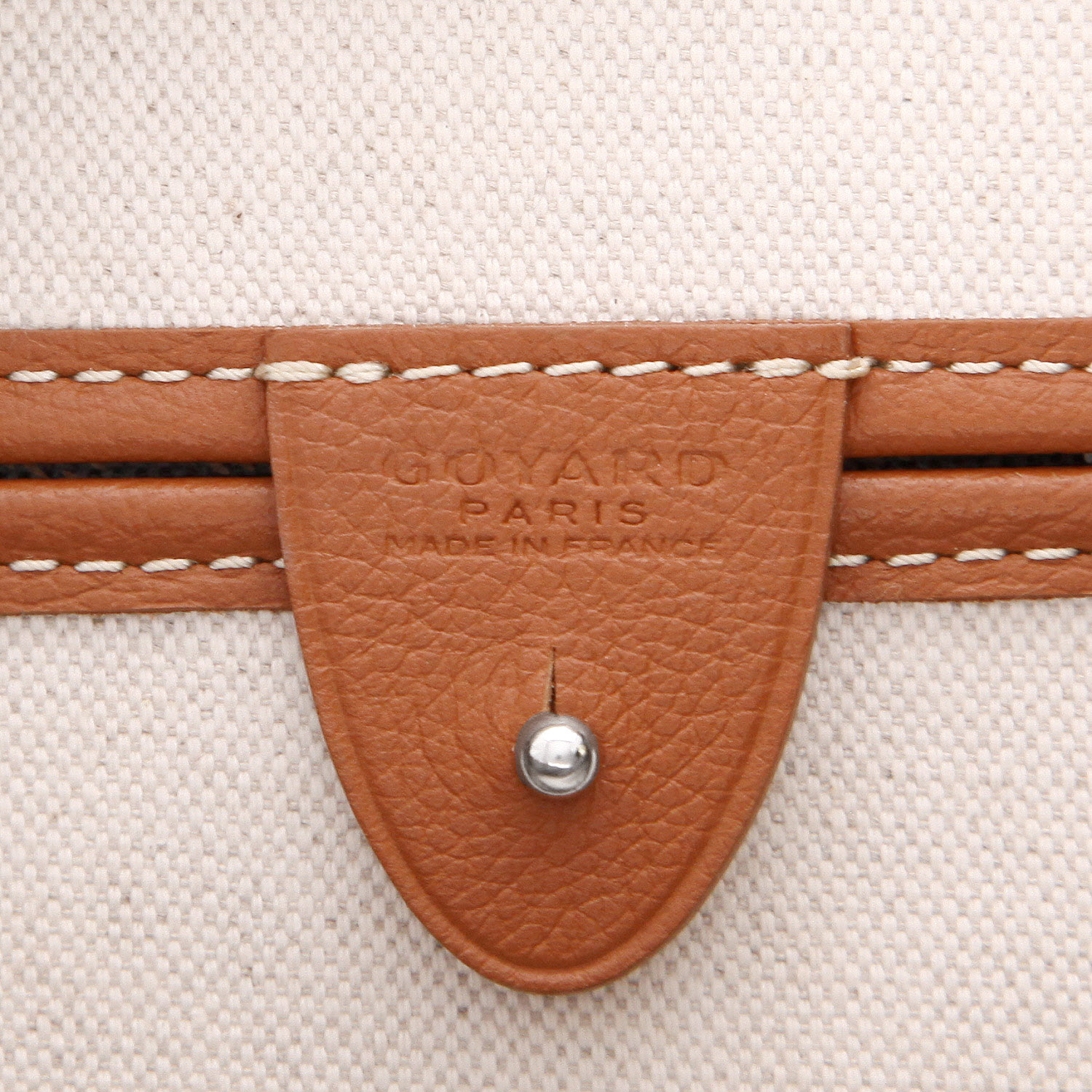 Shopping bag Goyard  Artois in tela Goyardine nera e pelle marrone - Detail D2