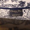 Shopping bag Dior  Book Tote modello grande  in tela blu marino e bianca - Detail D2 thumbnail