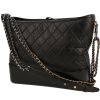 Chanel  Gabrielle  large model  shoulder bag  in black quilted leather - 00pp thumbnail