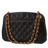 Chanel  Vintage handbag  in navy blue quilted leather - 00pp thumbnail