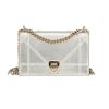 Dior  Diorama shoulder bag  in silver leather - 360 thumbnail