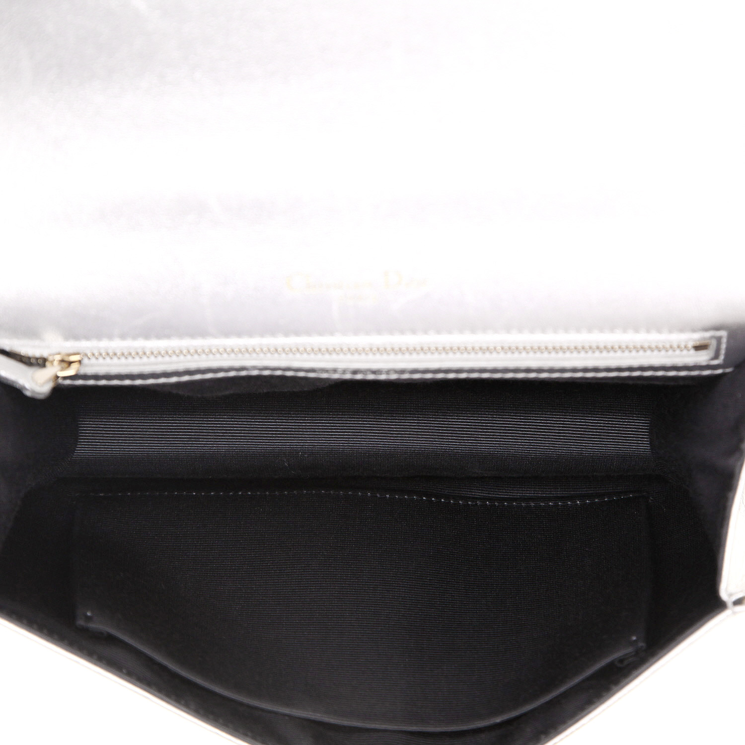 Dior  Diorama shoulder bag  in silver leather - Detail D3
