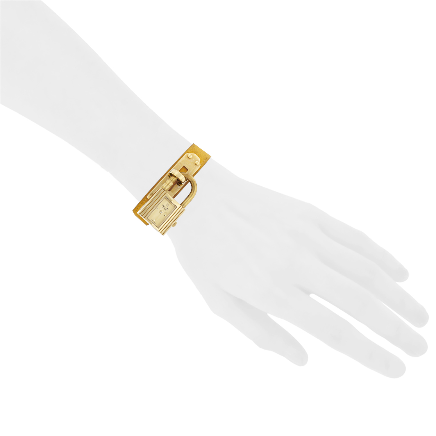 Reloj Hermès Montre Kelly de oro chapado Ref: Hermès - KE1.201  Circa 1990 - Detail D1