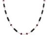 Cartier Le Baiser du Dragon necklace in white gold, onyx and ruby - 00pp thumbnail