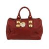 Gucci  Babouska handbag  in burgundy empreinte monogram leather - 360 thumbnail