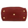 Gucci  Babouska handbag  in burgundy empreinte monogram leather - Detail D1 thumbnail