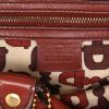 Gucci  Babouska handbag  in burgundy empreinte monogram leather - Detail D2 thumbnail