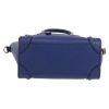 Sac bandoulière Celine  Luggage Nano en cuir grainé bleu - Detail D1 thumbnail