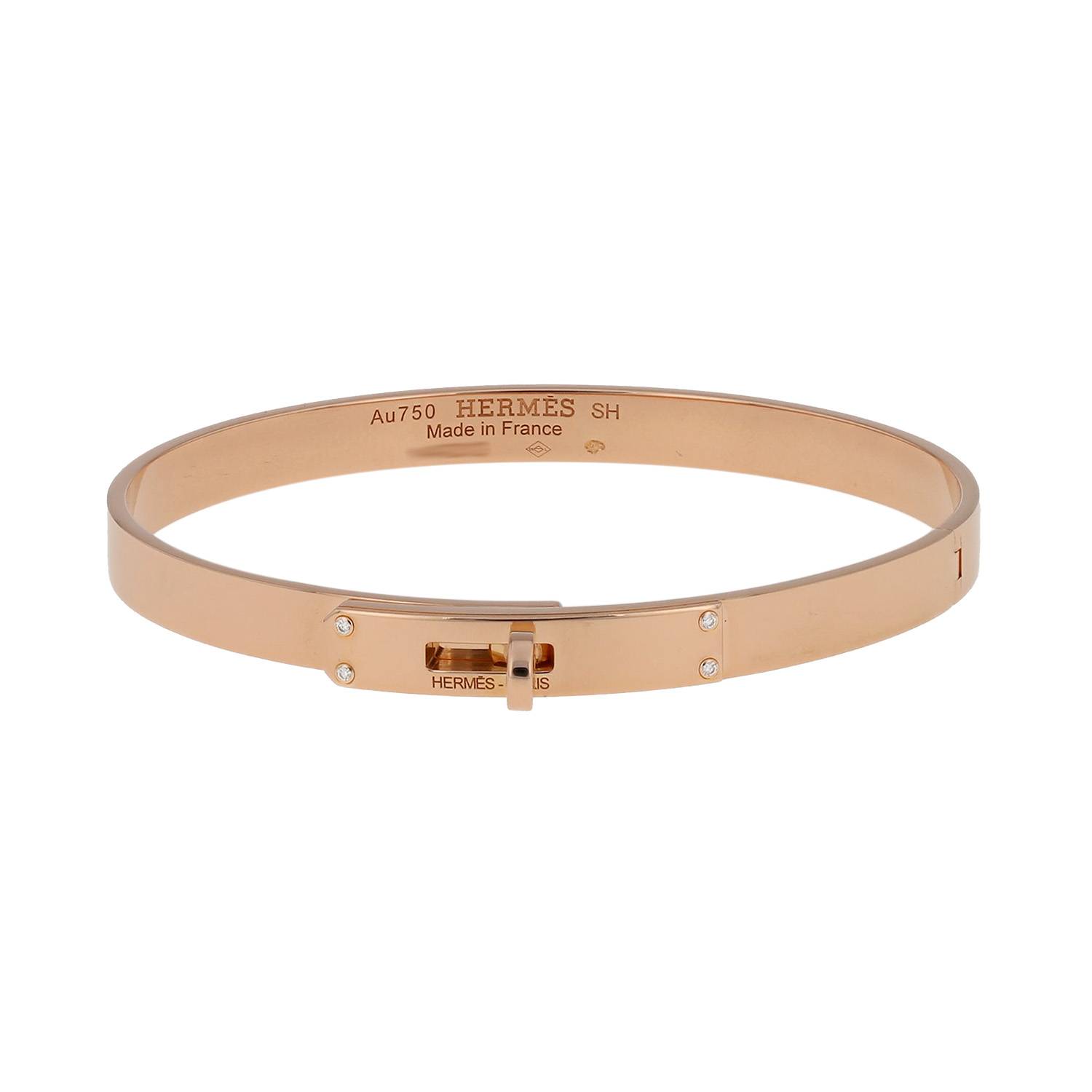 Kelly Bangle In Pink And Diamonds