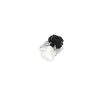 Chanel Camelia ring in white gold, onyx and agate and diamonds - 360 thumbnail
